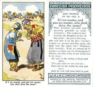 Als ik meester ben, en jij bent meester, wie zal dan de ezels drijven, 1932